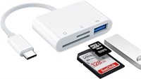 USB C SD Card Reader Adapter, Fermoved Type C Micr