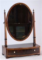 19th C. Dressing Table Mirror w/ Inlay