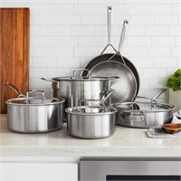 10-Pc Henckels Aurora 5-Ply Cookware Set