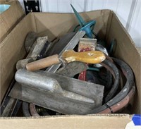 Box of Concrete Tools - Scrapers & More