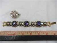 Bracelet & pendant w/ stones/gems