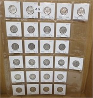 26 - Mercury silver dimes, 1936's