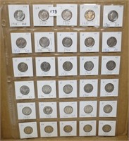 30 - Mercury silver dimes, 1920's