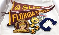 Lot of vintage pennants and patches