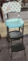 Vintage folding kitchen step stool