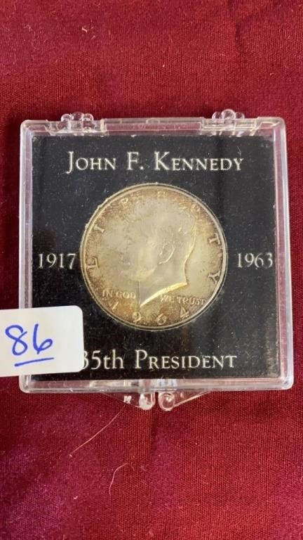 JOHN F KENNEDY 35TH PRESIDENT COMMEMORATIVE SILVER