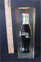 Popart Coca Cola Coke Bottle in Lucite