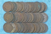 Roll of 1800s Indian Head Cents
