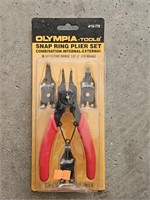 Snap ring pliers set. New in package