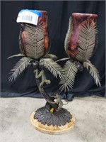 MAITLAND SMITH BRONZE TROPICAL LAMP - 3 FT TALL