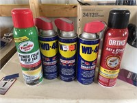 Box of Garage Lubricants & Wagner Power Sprayer