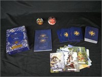 2 PAPERWEIGHTS & WITCHES WISDOM TAROT CARD SET