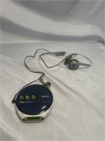 SONY PSYC CD PLAYER WALKMAN WITH HEADPHONES