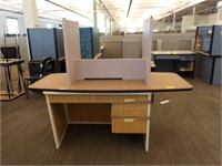 1 Desk 46" X 29" X 28", 1 Table