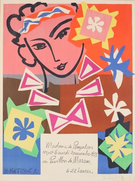 After Henri Matisse Exhibition Poster 1951