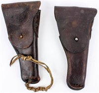 Lot of 2 M1916 Leather Holsters for Colt 1911 .45