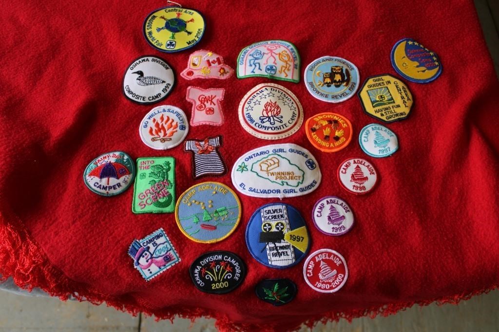 Girl Guides Badges & Shawl