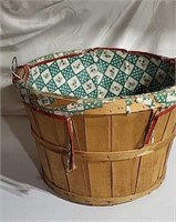 Wicker Basket & gardening tools,