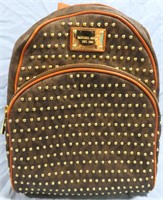 MICHAEL KORS JET SET MONOGRAM STUDDED BACKPACK