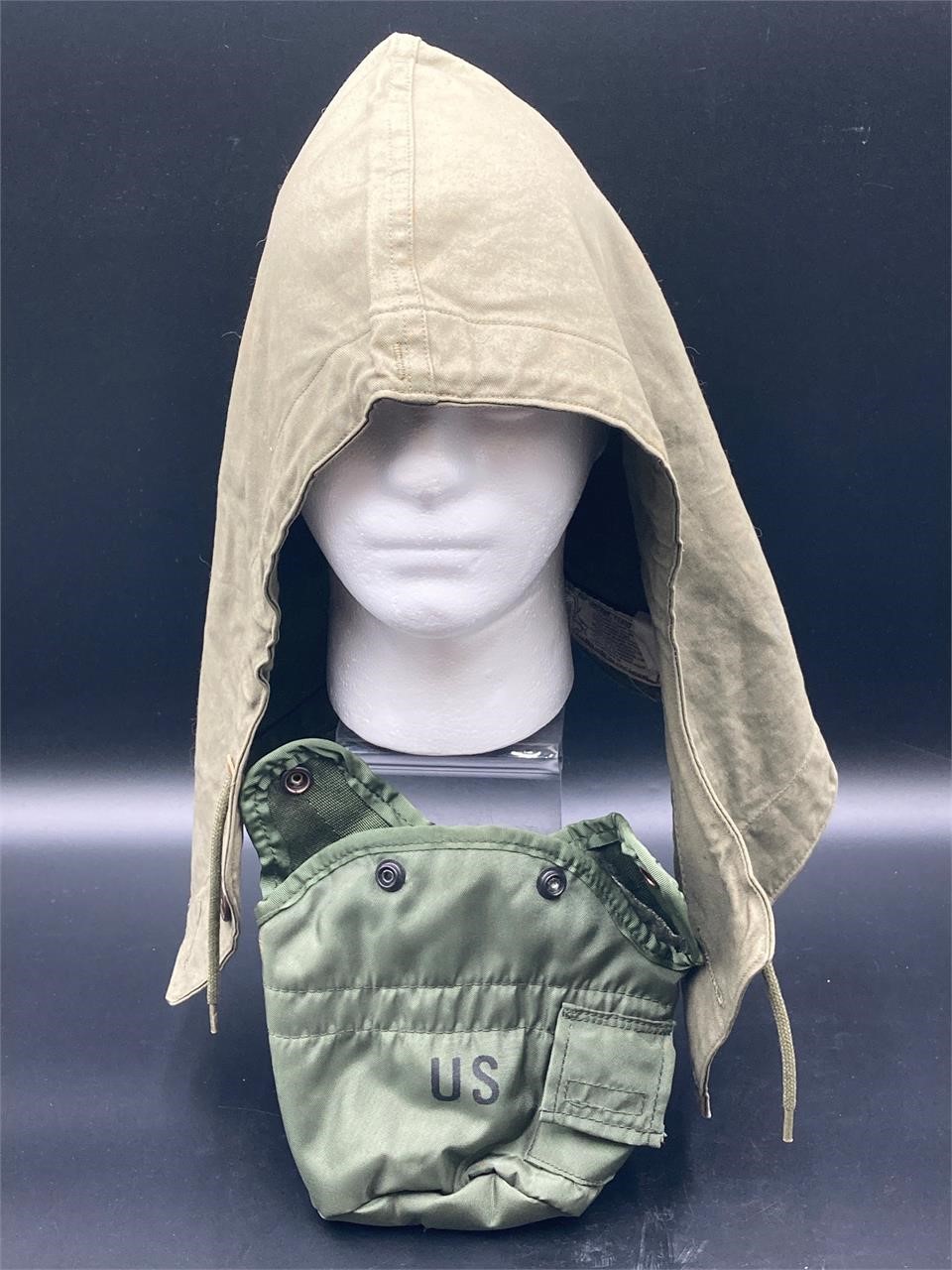 M1943 US Army Jacket Hood & Canteen Cover Set