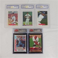 Pete Rose & Other Graded Baseball Cards