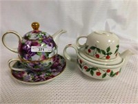 LOT OF 2 TEA-FOR-ONE SETS