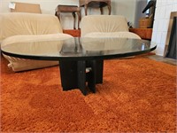 MCM Heavy Glass Table