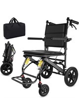 New Ultra-Light Transport Wheelchair - Folding