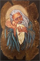 "St Joseph And Baby Jesus" 8"x5" Collectible Icon