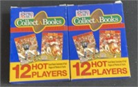 Two packs of NFL pro set collector books
