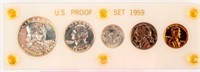 Coin 1959 Proof Set in Display Nice Coins!