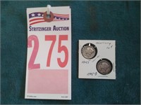 1945-PD Mercury Dimes