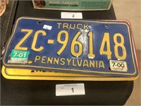 Assorted States License Plates.