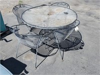 JD- Metal Patio Table And 4 Chairs