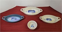 NEW - 4 Bakeware Au Gratin Dishes