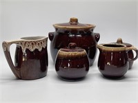 Vintage Brown Drip Pottery - Hull, McCoy, and