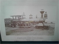 ARTWORK -"Portland Locomotive Works 4-4-0