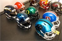 (6) Mini Collectors Football Helmets