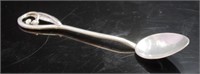 Australian sterling silver gum leaf teaspoon