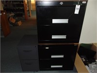 3 metal filing cabinets