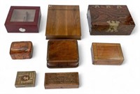 Collection of Mostly Antique Boxes and Chests.