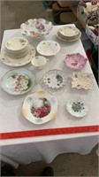 Decorative china plates.