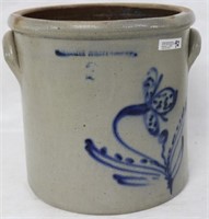 19TH C. 2 GAL. Stoneware JUG WITH EAGLE & BANNER