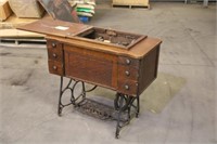 Sewing Machine Table Approx 34"x18"x30" Untested