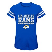NFL Los Angeles Rams Girls' Short Sleeve Stripe