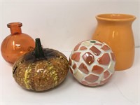 Metal Ceramic & Glass Autumn Decor