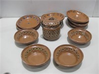 Assorted Mexican Clay Dishware See Info