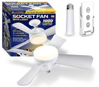 Socket Fan Light AS SEEN ON TV â€“ Ceiling Fan...