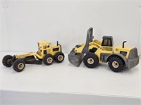 TONKA FRONT END LOADER AND PLOW