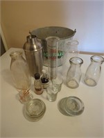 Vintage Milk Bottles, Toland Science Jar, Drink